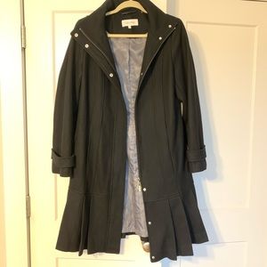 Calvin Klein Wool Women’s Pleated Coat Size 10